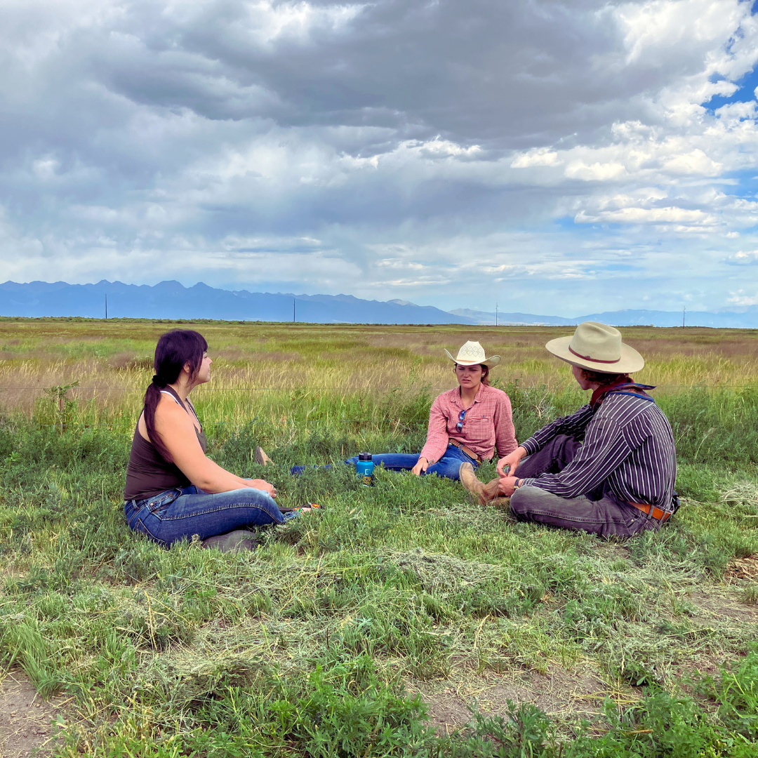 NMCEWL fellows discussing soil health in New Mexico